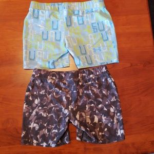 Two Pairs of Colorful Under Armour Spandex